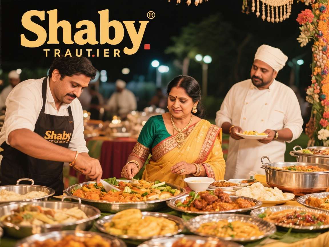 Shaby Traiteur team preparing food