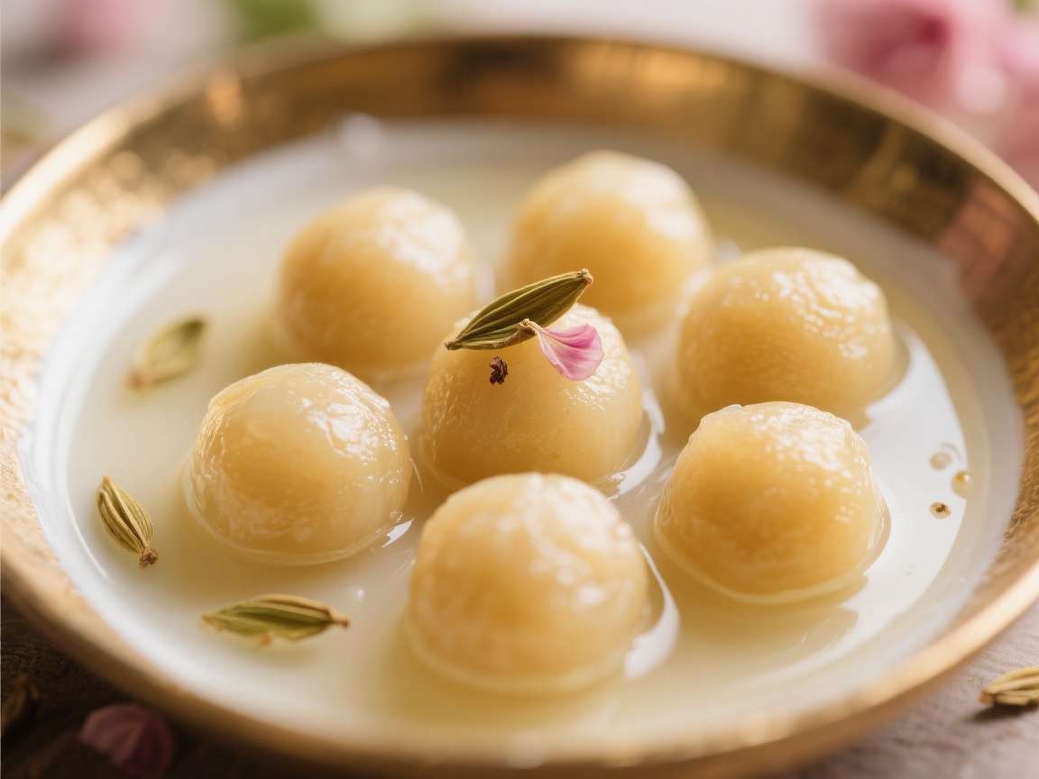 Gulab Jamun - Sweet milk dumplings in sugar syrup