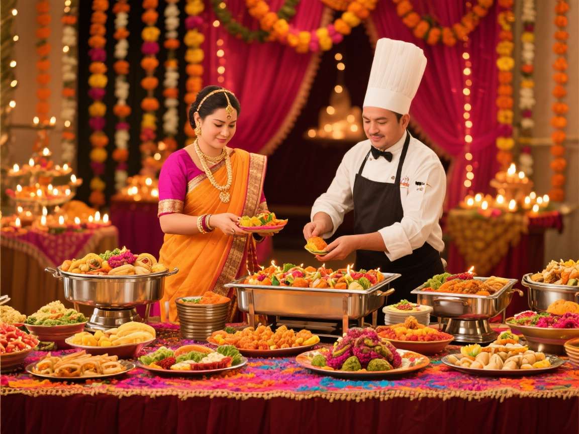 Food stall at a festival event