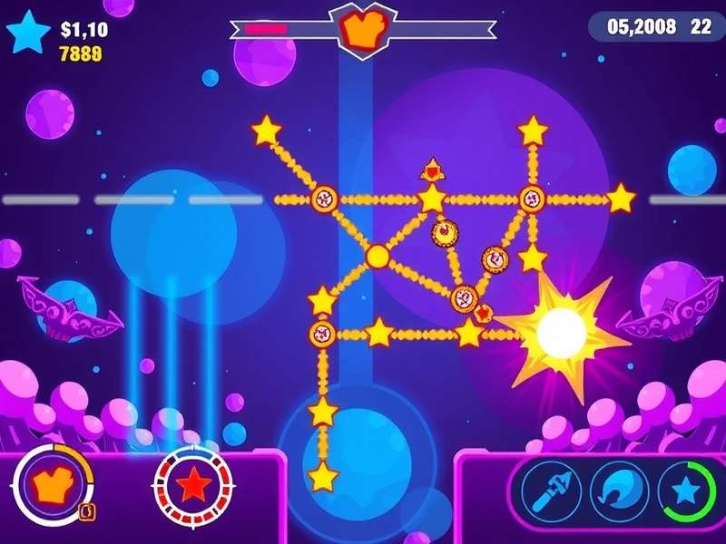 Saffron Flash Star strategy illustration showing optimal path through level