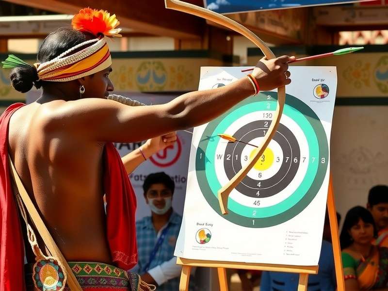 Brahmin Arrow Ace competition target with detailed scoring zones