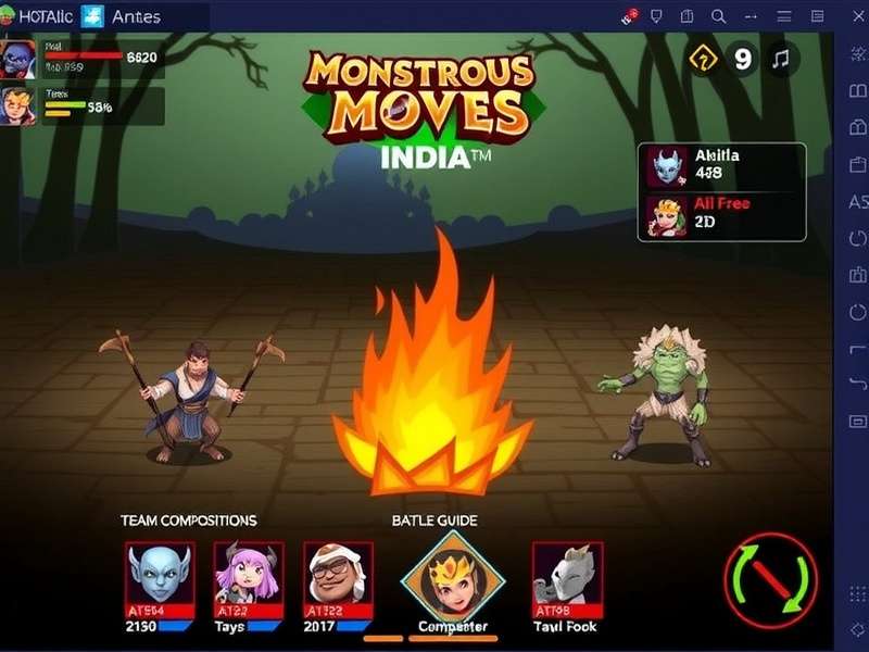 Monstrous Moves India character design showcase featuring Indian-inspired monster creations