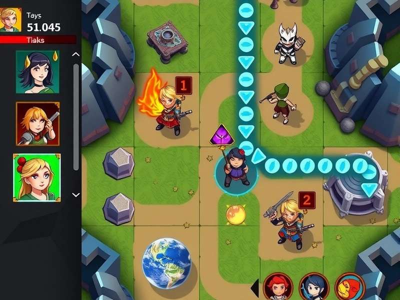 Curry Combat Conqueror gameplay screenshot showing strategic battle interface