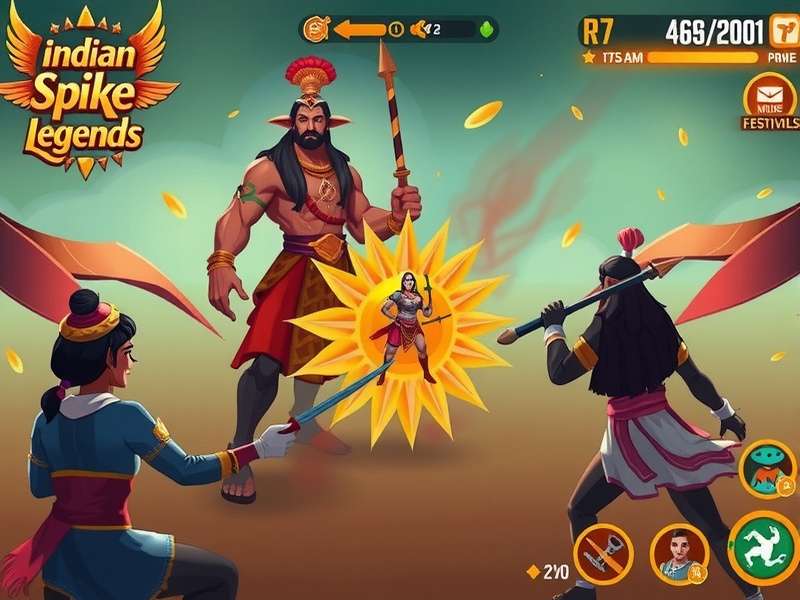 Indian Spike Legends gameplay screenshot showing character abilities