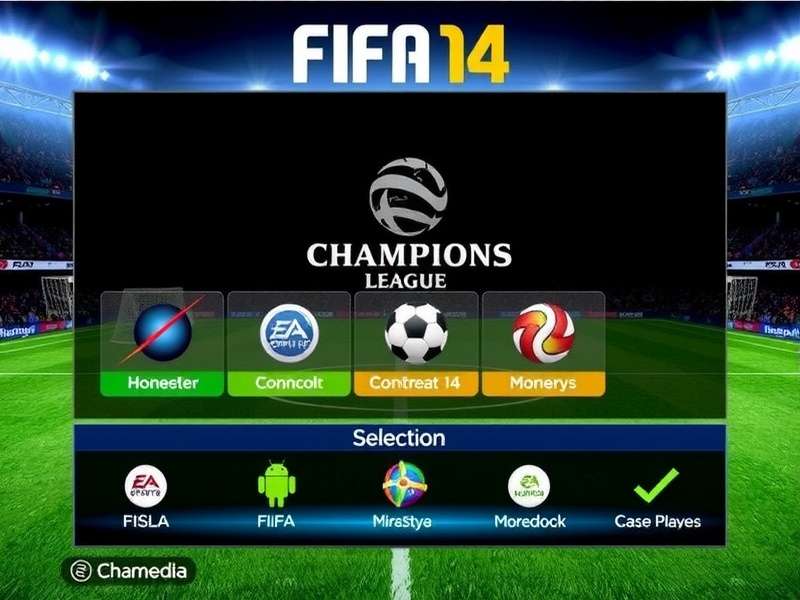 FIFA 14 Champions League In-Game Action FIFA 14 Champions League Gameplay Screenshot