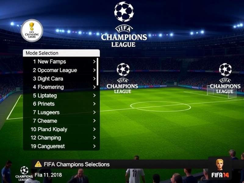 FIFA 14 Champions League Official Cover FIFA 14 Champions League Game Cover