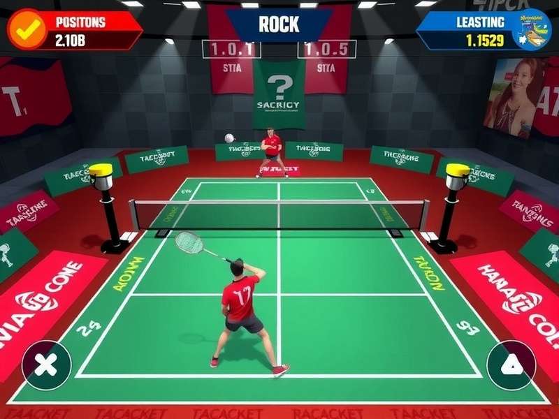 Racket Rage Champion strategy guide showing court positions