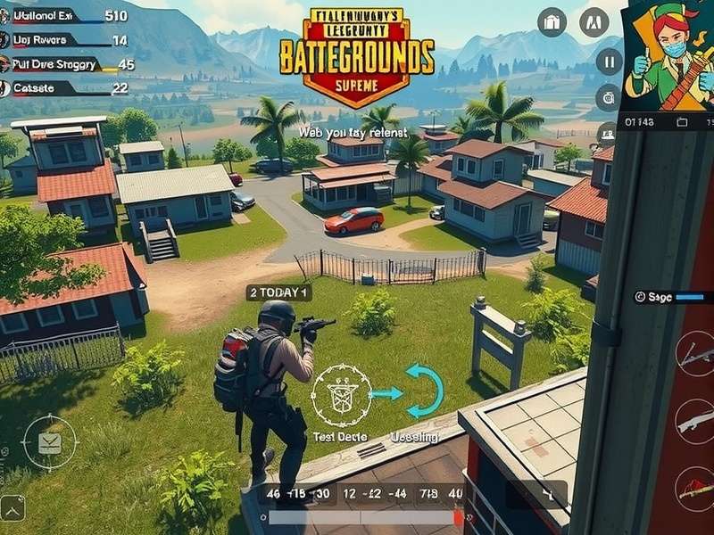 PUBG Legend Supreme gameplay screenshot showing battle royale action