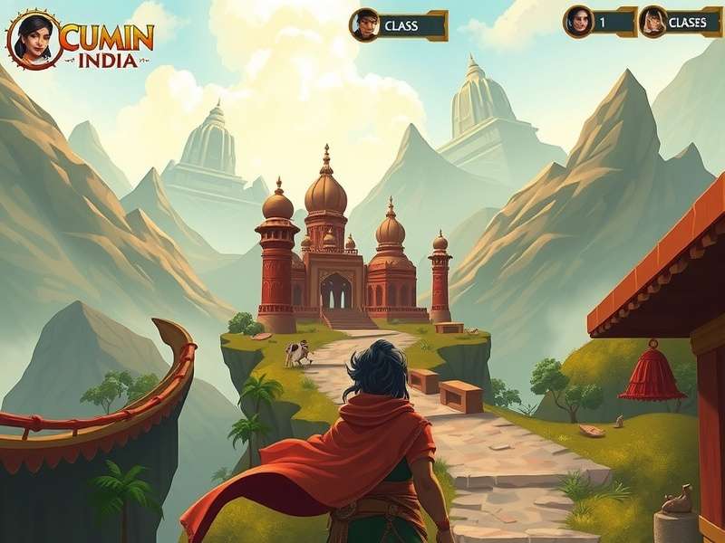 Character selection screen in Cumin Fantasy India showing diverse class options