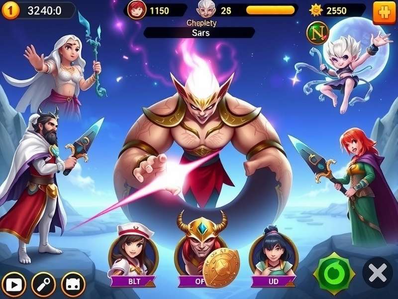 Celestial Defenders battle scene with mythological characters