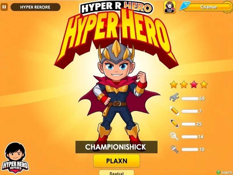Character Progression in Hyper Hero Hyper Hero Character Customization Screen