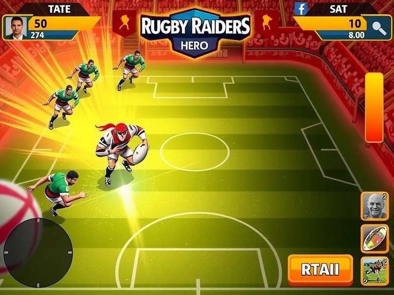 Rugby Raiders Hero character customization screen