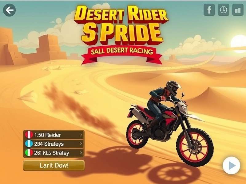 Advanced Racing Strategies in Desert Rider S Pride Desert Rider S Pride racing strategy illustration