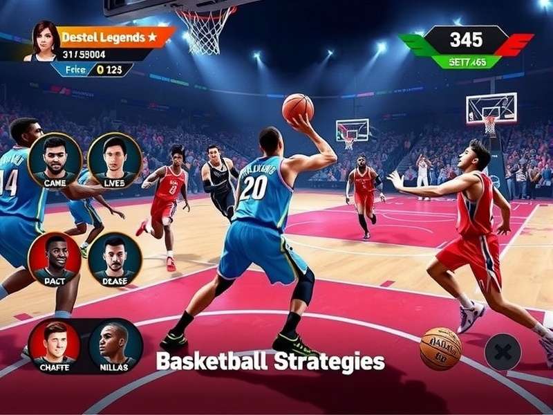 Basketball Legends 2024 gameplay screenshot showing intense basketball action