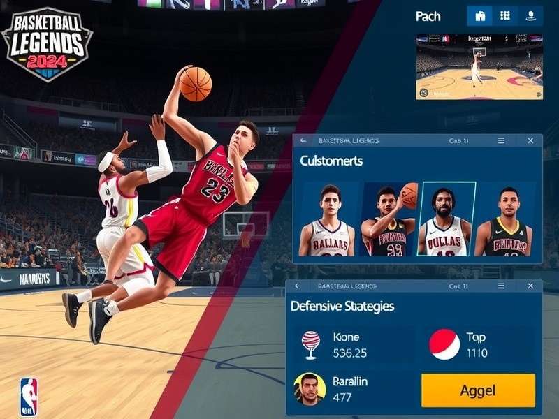 Basketball Legends 2024 character customization interface