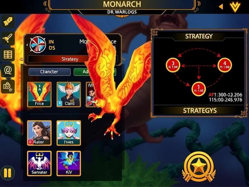 Whirlwind Monarch strategy diagram showing advanced battle formations