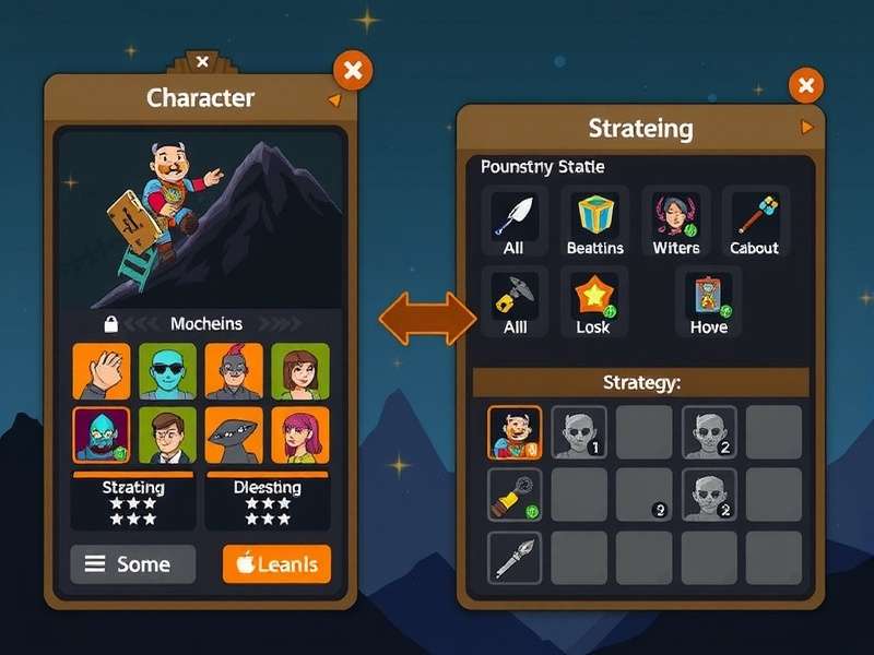 Pouncer S Peak Challenge gameplay screenshot showing mountain climbing mechanics