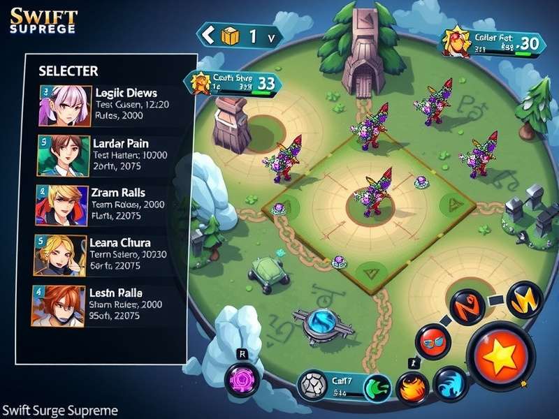 Swift Surge Supreme strategic map control and team coordination