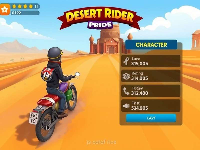 Desert Rider S Pride Gameplay Desert Rider S Pride gameplay screenshot showing desert racing