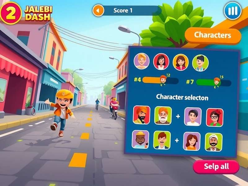 Jalebi Quick Dash scoring interface showing points and multipliers