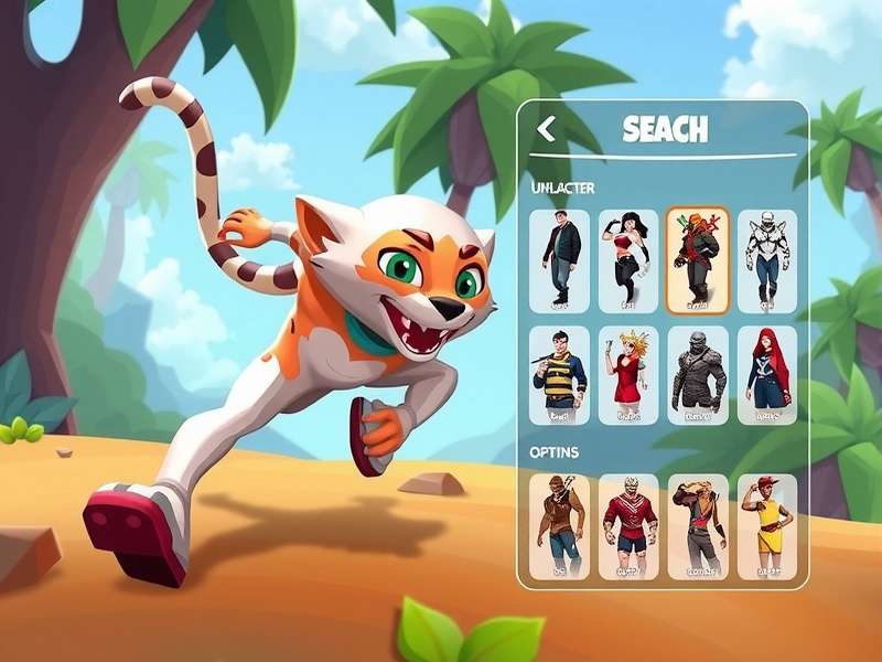 Cheetah Runner Gameplay Cheetah Runner gameplay screenshot showing character running through vibrant environment