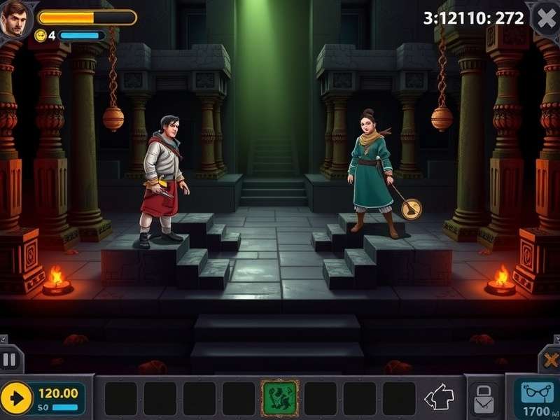 Legendary Temple Quest gameplay screenshot showing temple exploration