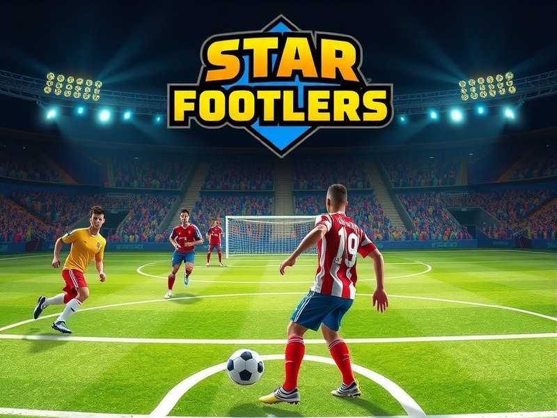 Star Footballers Tournament Finals Star Footballers tournament finals match with crowded stadium