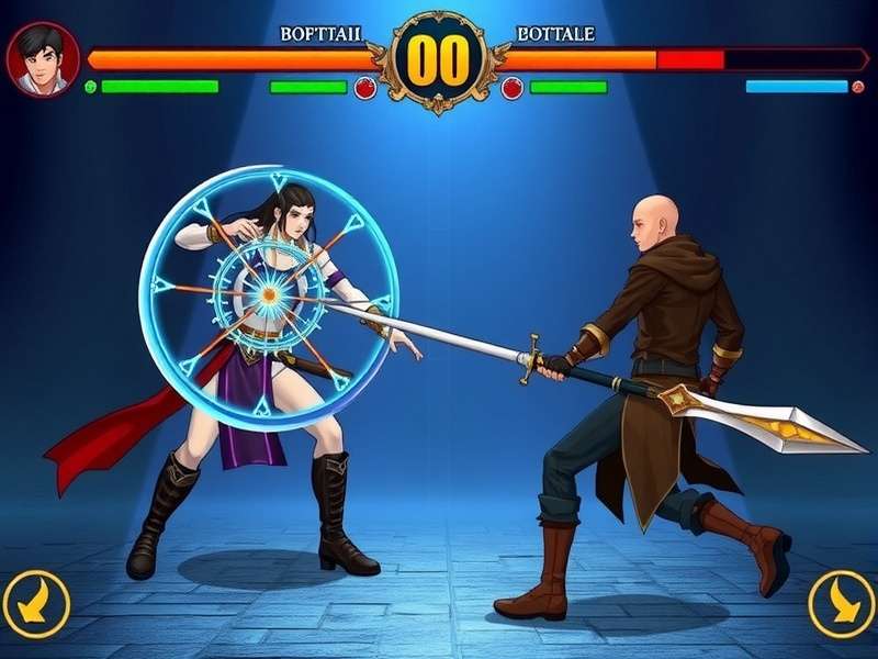 Duelist Mace Legend gameplay screenshot showing character combat