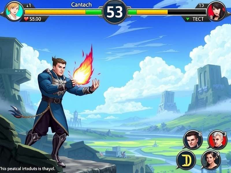 Valiant Fighter Character Selection Screen