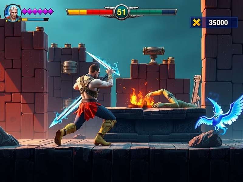 Goa Glad Master Titan combat scene with special effects