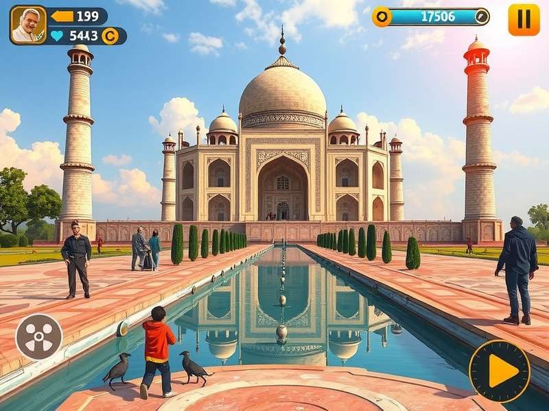 Taj Explorer S Dream feature showcase with multiple gameplay elements