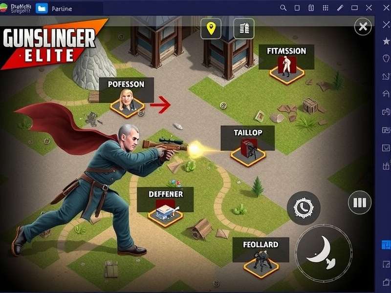 Mini Militia Gunslinger Elite map overview