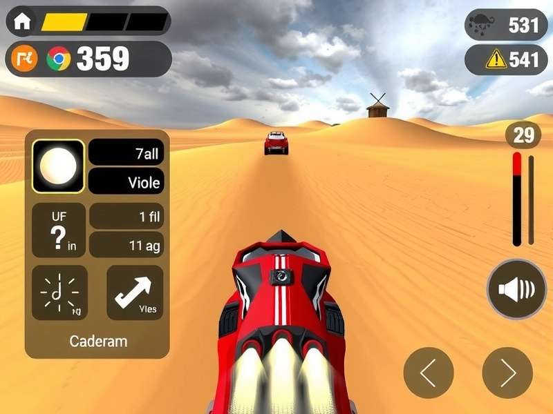 Dune Dash Pro dynamic weather effects during race
