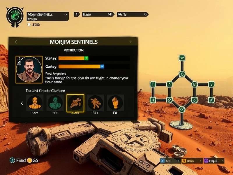 Morjim Sentinels tactical formation diagram