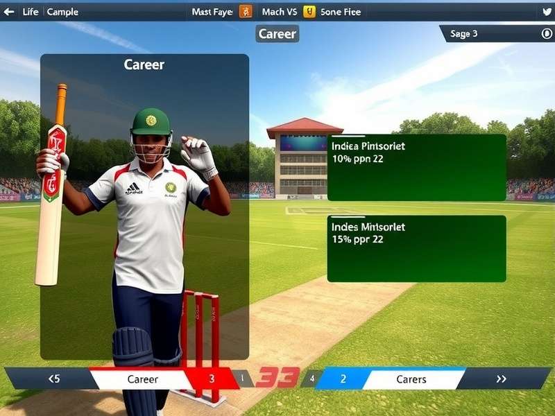 Career Mode in India Cricket Grand Masters India Cricket Grand Masters career progression screen