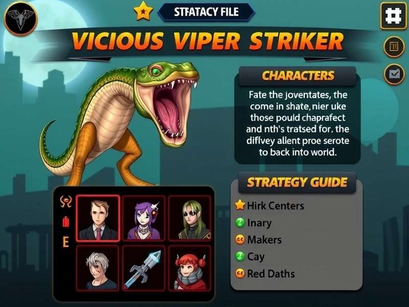 Vicious Viper Striker gameplay screenshot showing snake combat