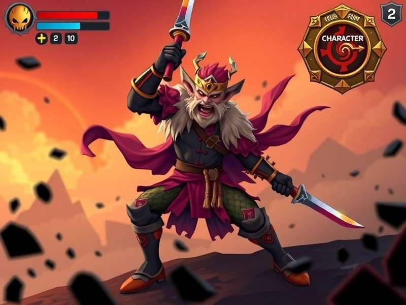 Fierce Fist Loot Warrior gameplay screenshot showing combat and loot collection