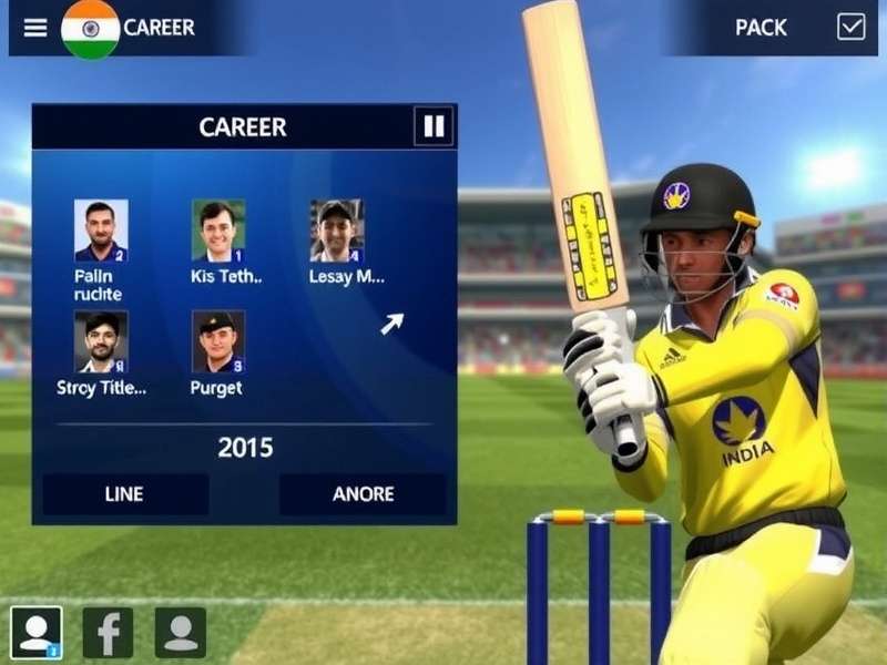 Multiplayer Mode in India Cricket Grand Masters India Cricket Grand Masters multiplayer match screen