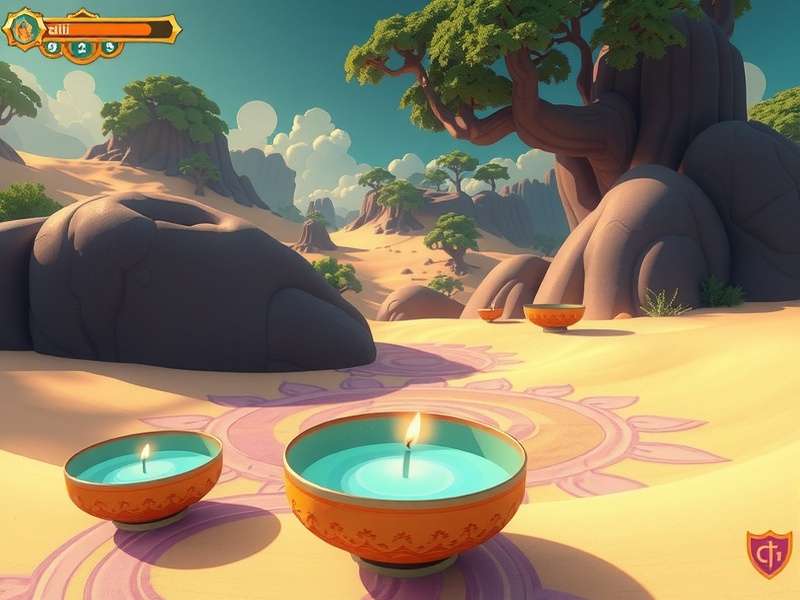 Tulsi Elevated Journey gameplay showing spiritual environments
