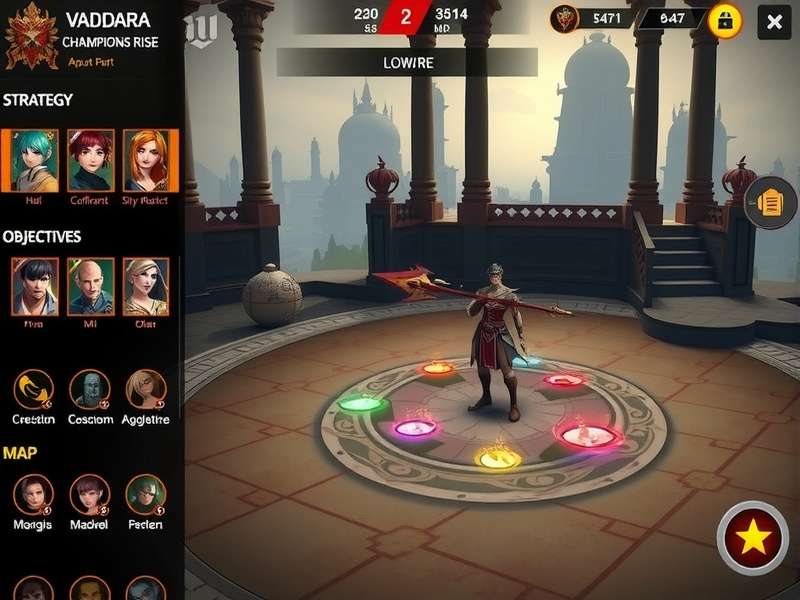 Vadodara Champions Rise battle arena showing team fight