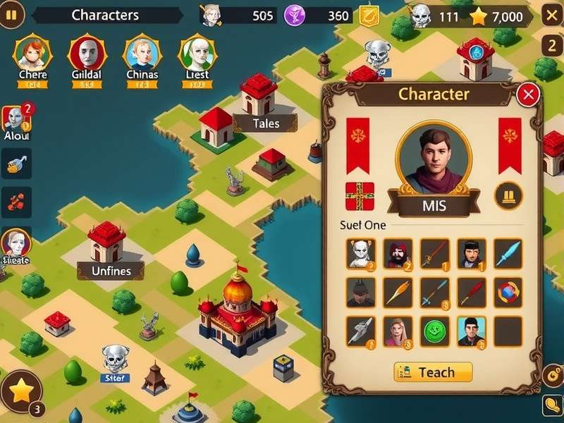 Character selection screen in Chai Sovereign S Glory