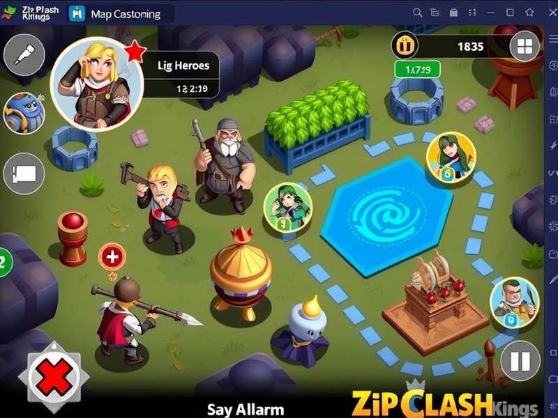 Zip Clash Kings gameplay screenshot showing character battles