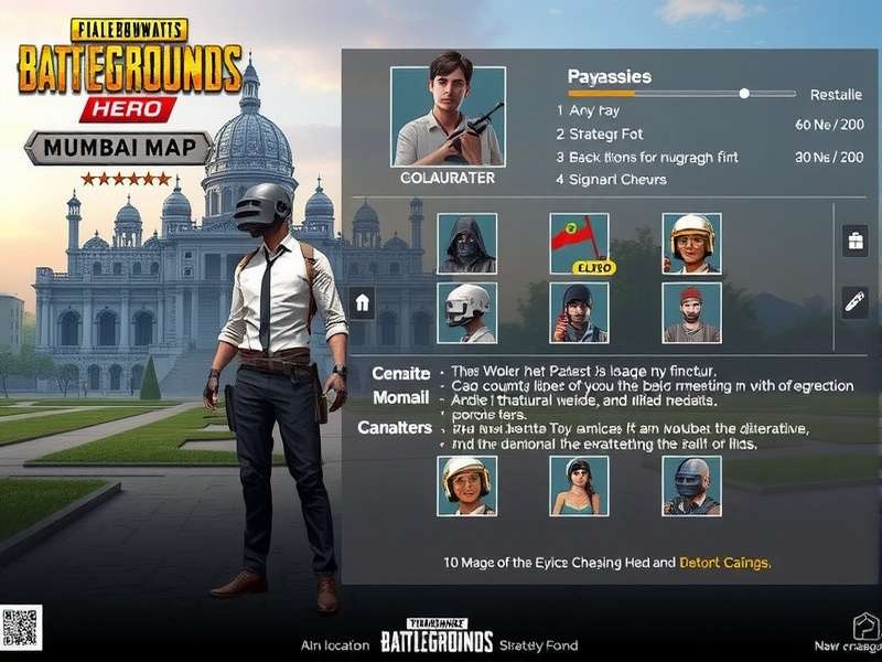 PUBG Mumbai Hero strategy map showing key locations