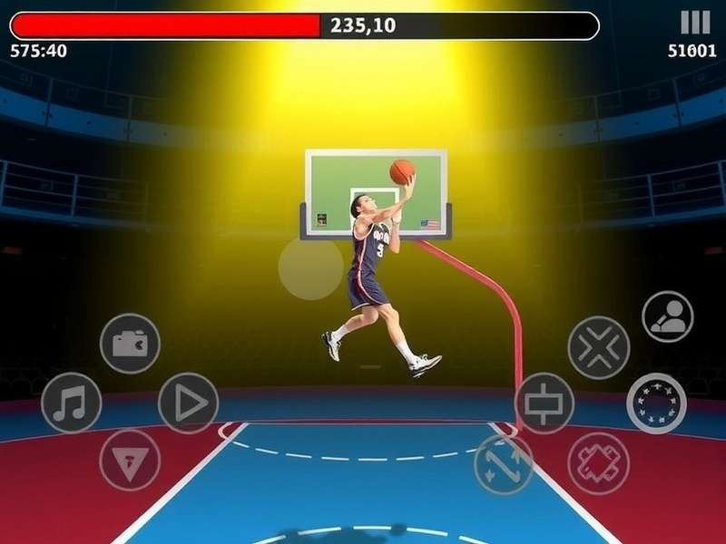 Dunk Showdown IN gameplay screenshot showing basketball action