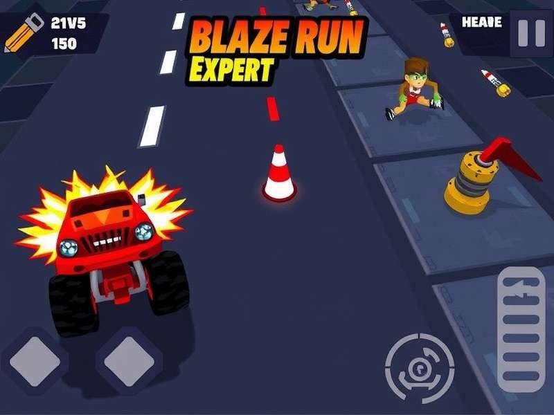 Blaze Run Expert Power-ups and Obstacles