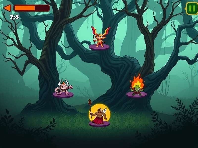 Bhootiya Jungle - Haunted Forest Environment Bhootiya Jungle gameplay screenshot showing haunted forest environment