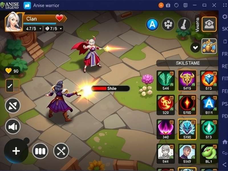 Anise Legend Warrior Combat Scene Anise Legend Warrior gameplay screenshot showing character combat