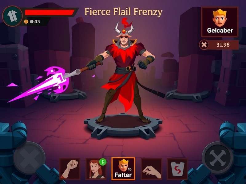 Fierce Flail Frenzy character selection screen