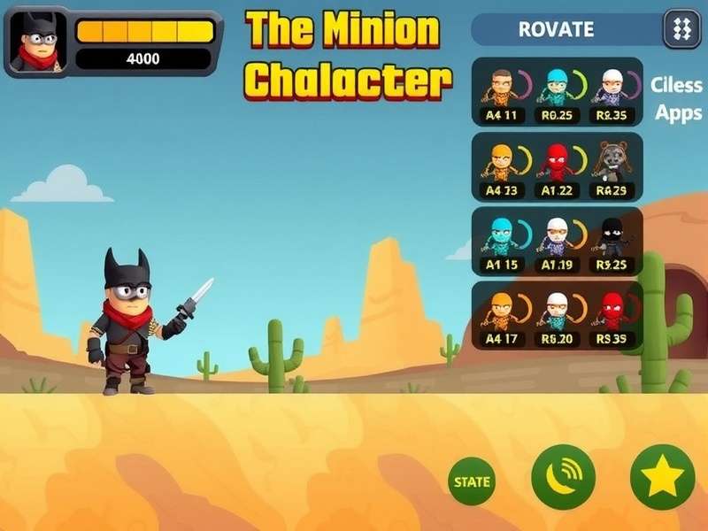Desert Minion Challenge gameplay screenshot showing character and desert environment