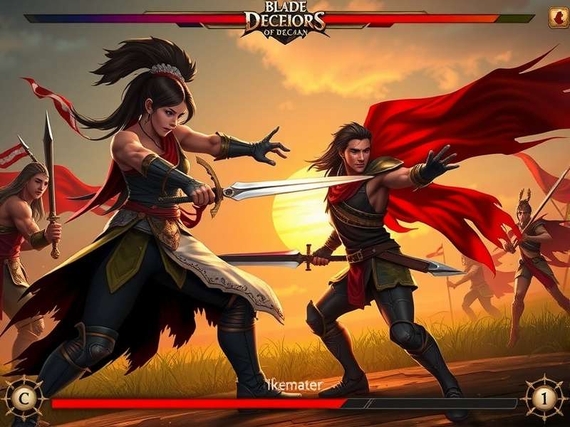 Blade Warriors Of Deccan gameplay screenshot showing combat